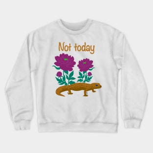 Not Today Gecko - Mustard Crewneck Sweatshirt